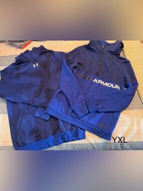 Under Armour Blue Half-Zip Pullover and hoodie